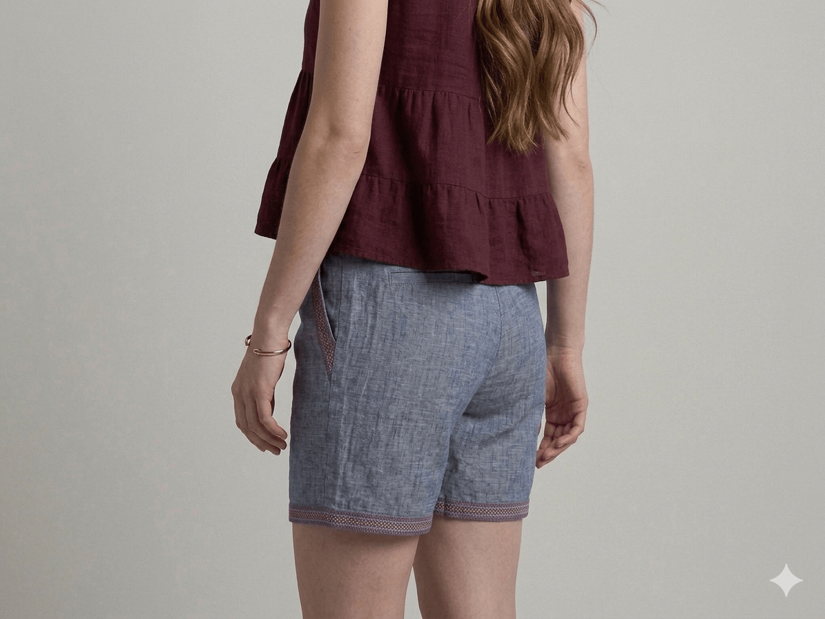 Shorts Operà misto lino - Malerba Showroom