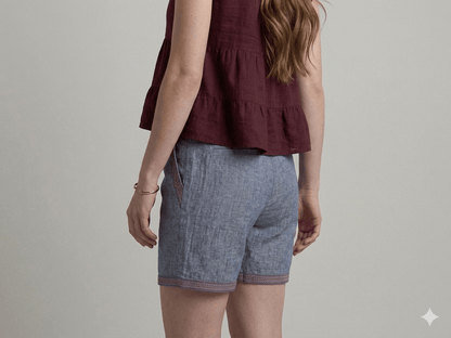 Shorts Operà misto lino - Malerba Showroom