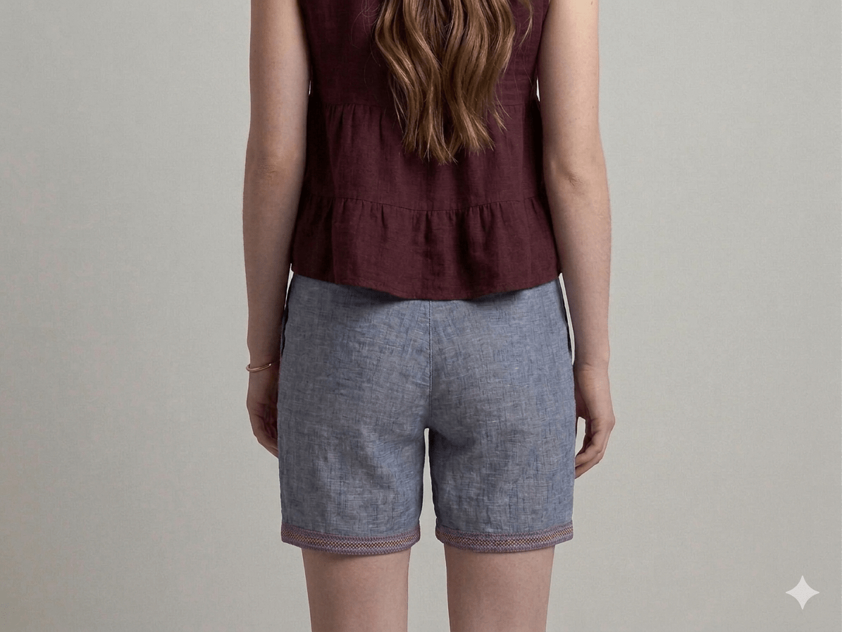 Shorts Operà misto lino - Malerba Showroom