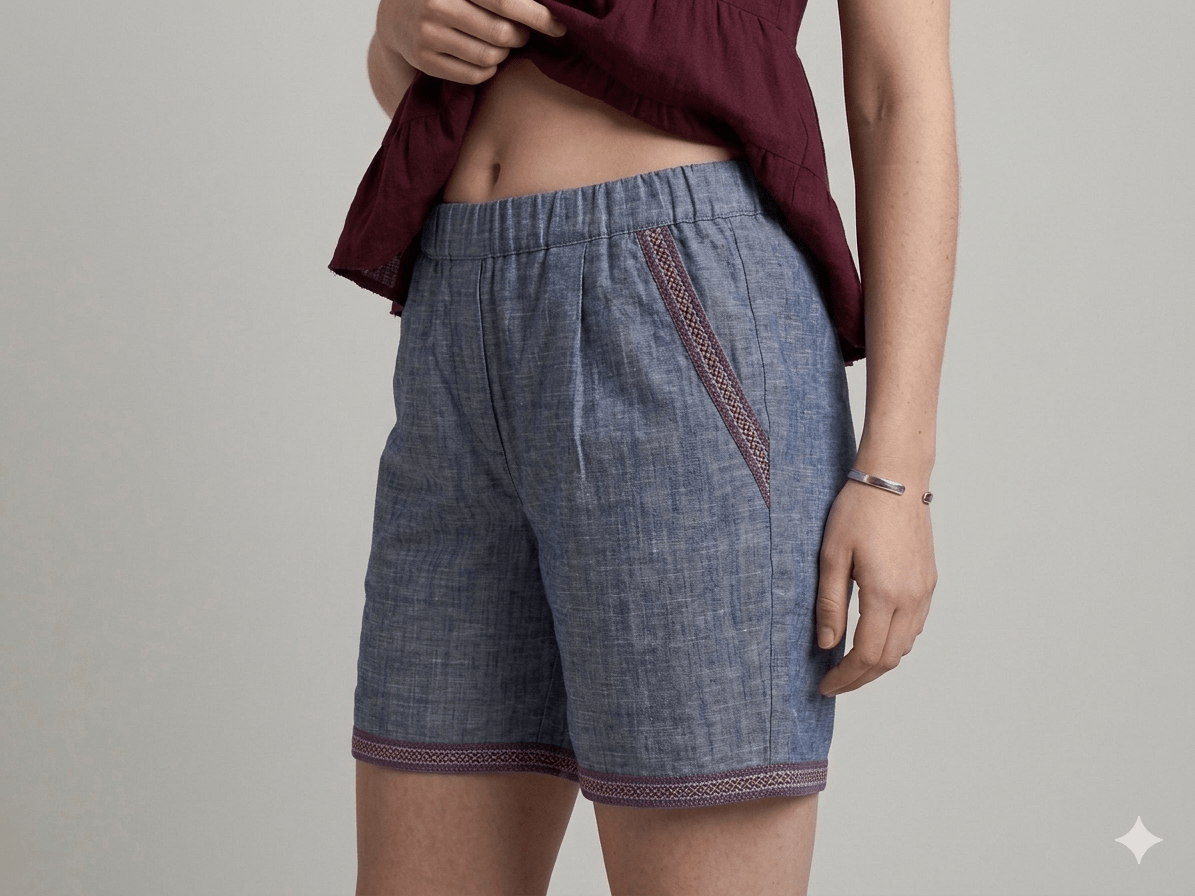 Shorts Operà misto lino - Malerba Showroom