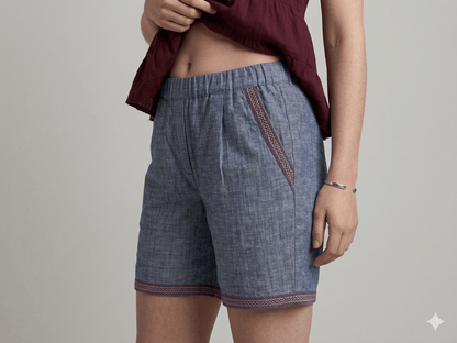 Shorts Operà misto lino - Malerba Showroom