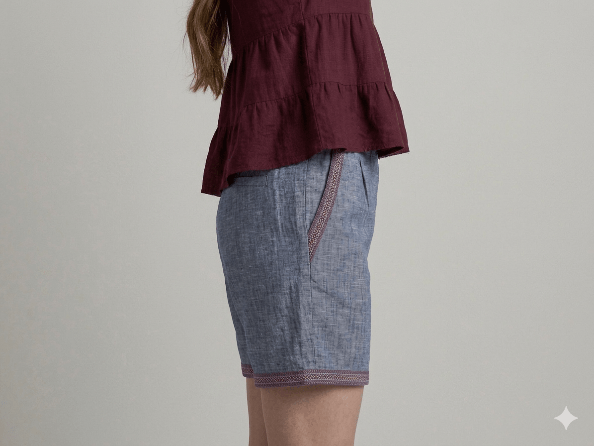 Shorts Operà misto lino - Malerba Showroom