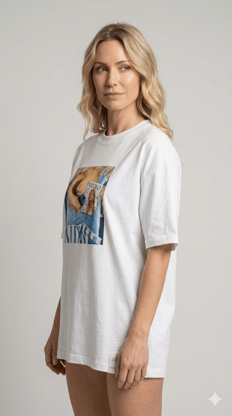 T-shirt Vicolo in diverse stampe fotografiche - Malerba Showroom
