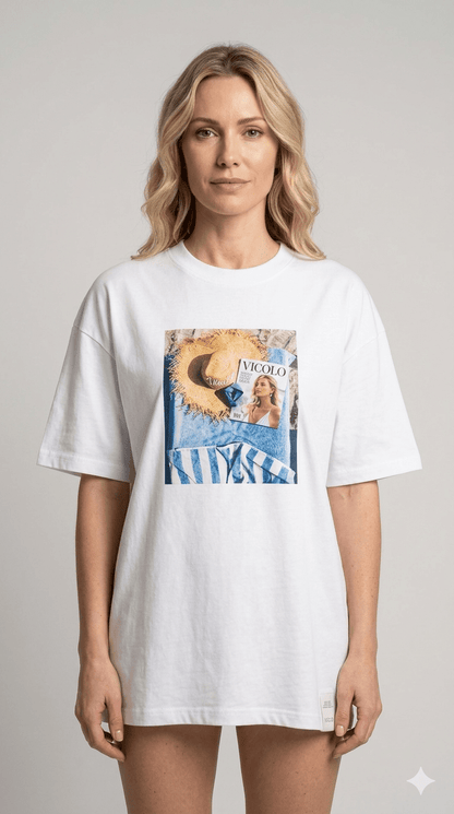 T-shirt Vicolo in diverse stampe fotografiche - Malerba Showroom