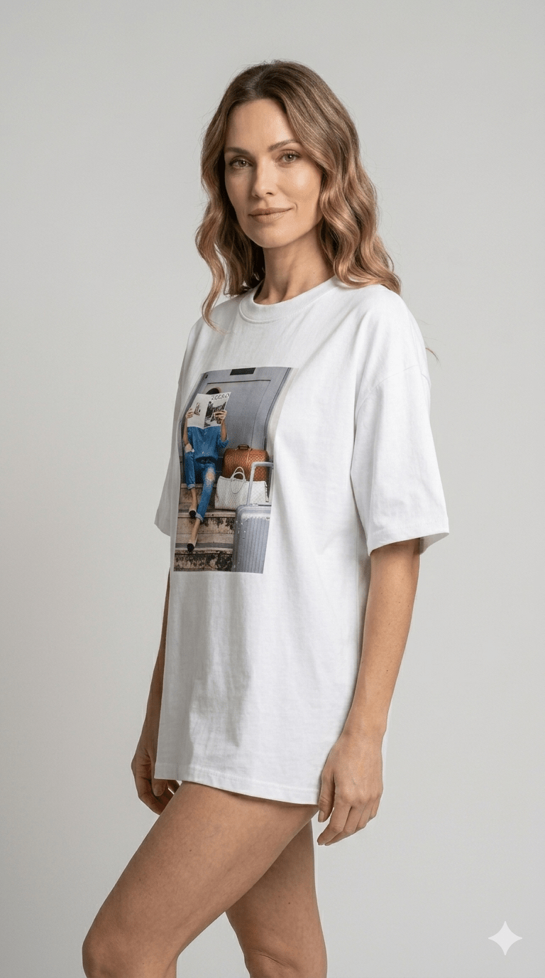 T-shirt Vicolo in diverse stampe fotografiche - Malerba Showroom